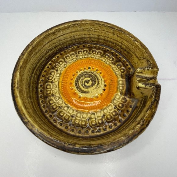 Aldo Londi for Bitossi Sahara Pattern Ceramic Ashtray MCM - Picture 2 of 6
